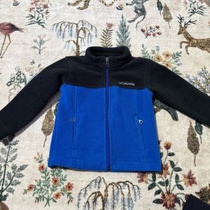 Columbia Black and Blue Fleece Jacket 3T